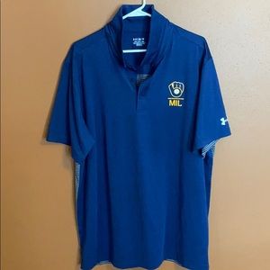 Under Armour Milwaukee Brewers Golf Polo Shirt